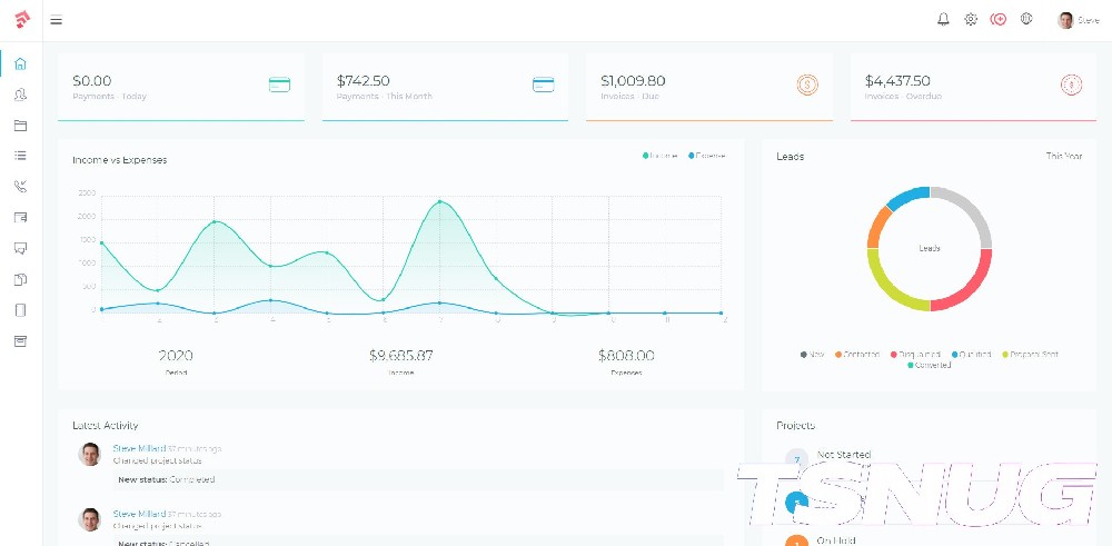 Grow Project —— 一体化项目管理 CRM 与发票系统源码