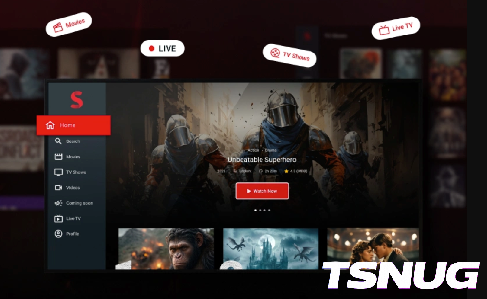 Streamit —— Flutter OTT 视频流媒体 TV 应用扩展插件