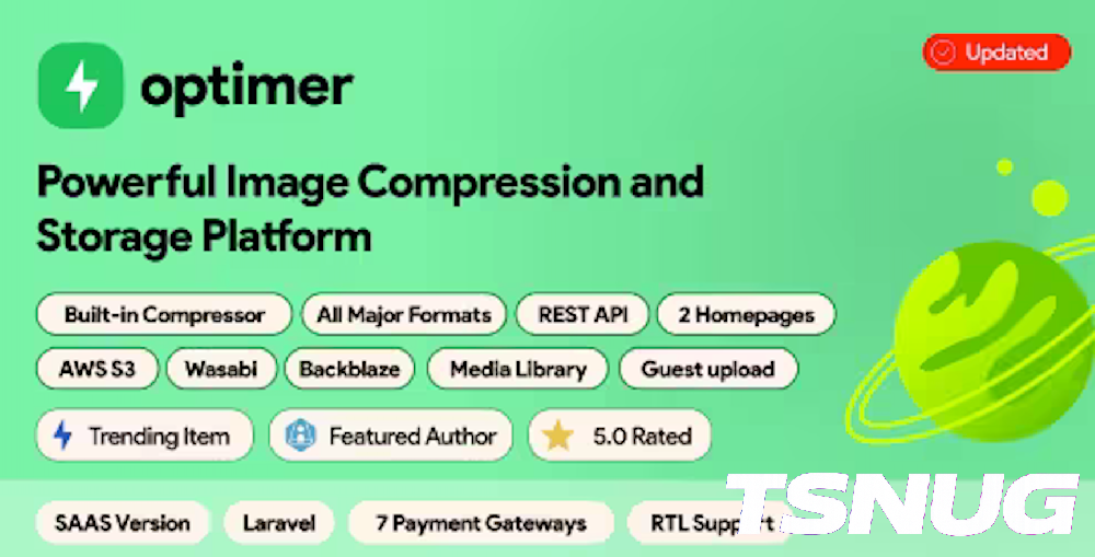 Optimer 图片优化平台 —— 高级图像压缩与存储 SaaS 系统（PHP）